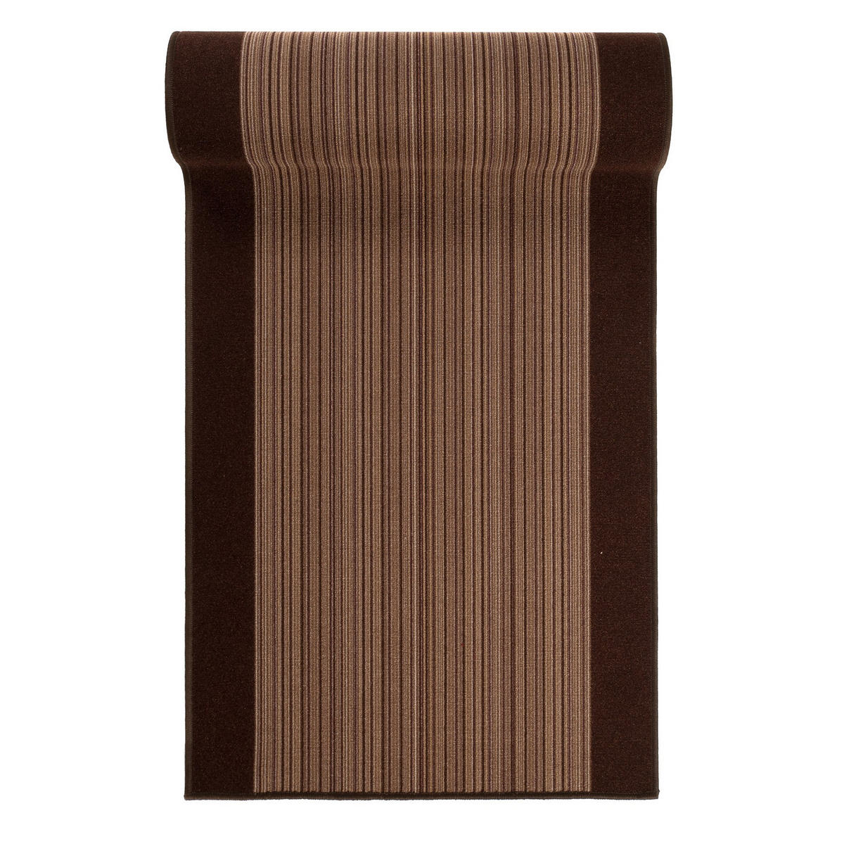TEPPICHLÄUFER Anti-Rutsch Braun rutschfest Gummiunterlage 80/1100 cm - Braun, Textil (80/1100cm) - Tapiso