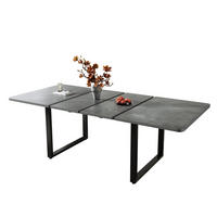 ESSTISCH 140/180/220 x 80 cm in Grau aus MDF, ausziehbar für 6-10 Personen - Grau, Holzwerkstoff (220/90/75cm) - Flora Grace