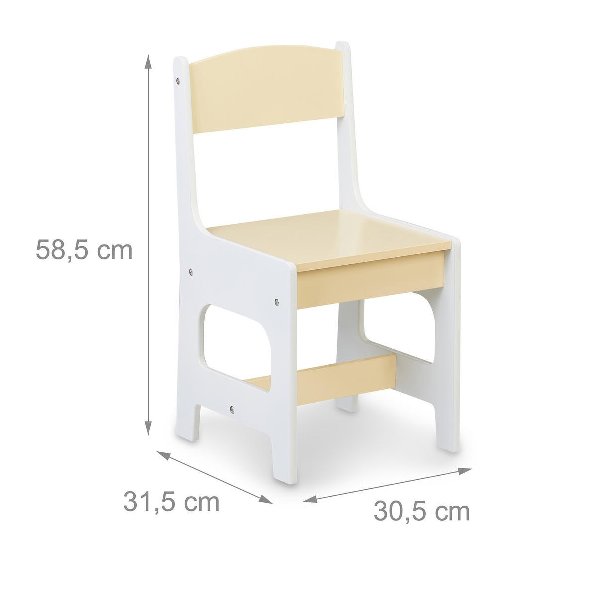 2TLG.KINDERSITZGRUPPE - Multicolor, Holzwerkstoff (62/88/42cm) - Relaxdays