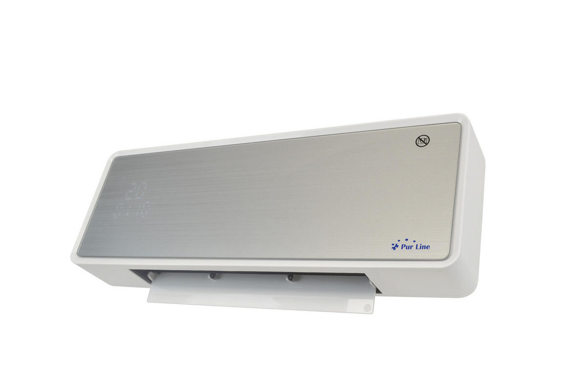 SPLIT-WANDHEIZUNG Grau mit Fernsteuerung und Programmierung 2000 W - Grau, Kunststoff (54/19/12cm) - Purline