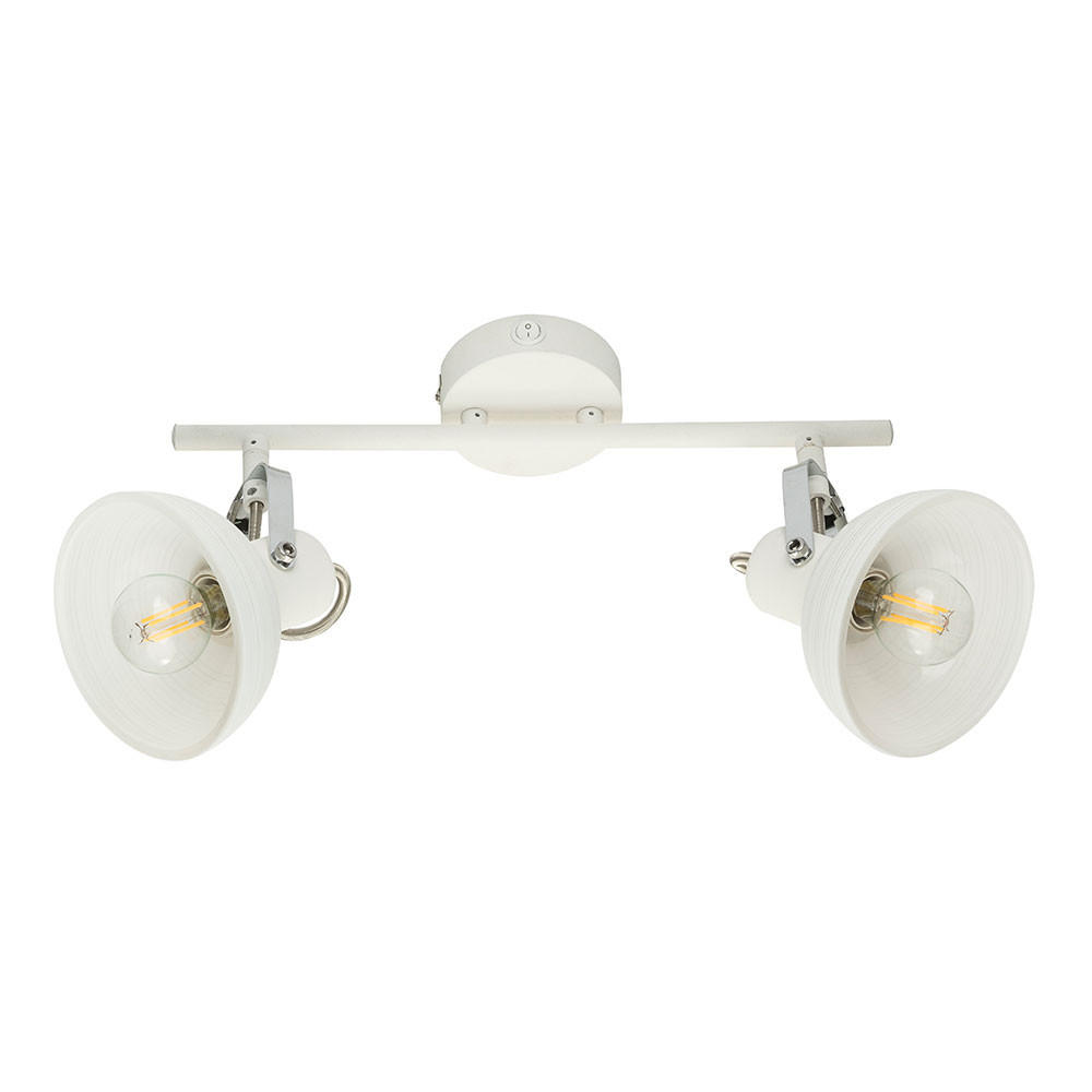 LED DECKENLEUCHTE AMORY Weiß beweglich App-Steuerung - Weiß, Glas (35/12.2/23cm) - Globo Lighting