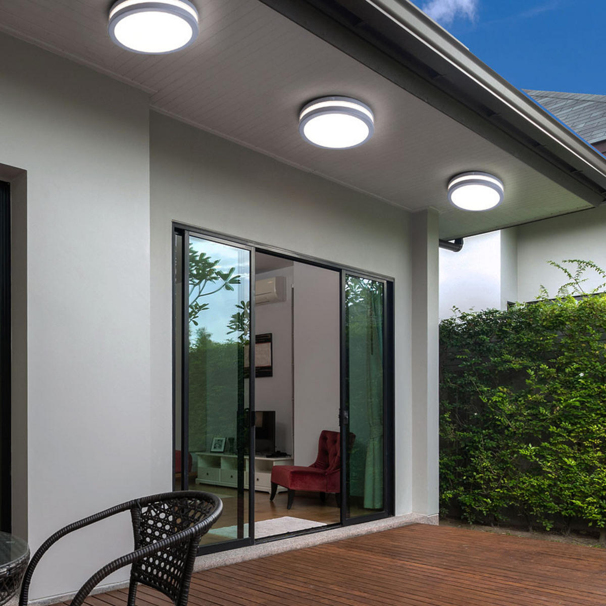 LED WANDEINBAULEUCHTE LOCANA Weiß - Weiß, Metall (26/26/9.5cm)