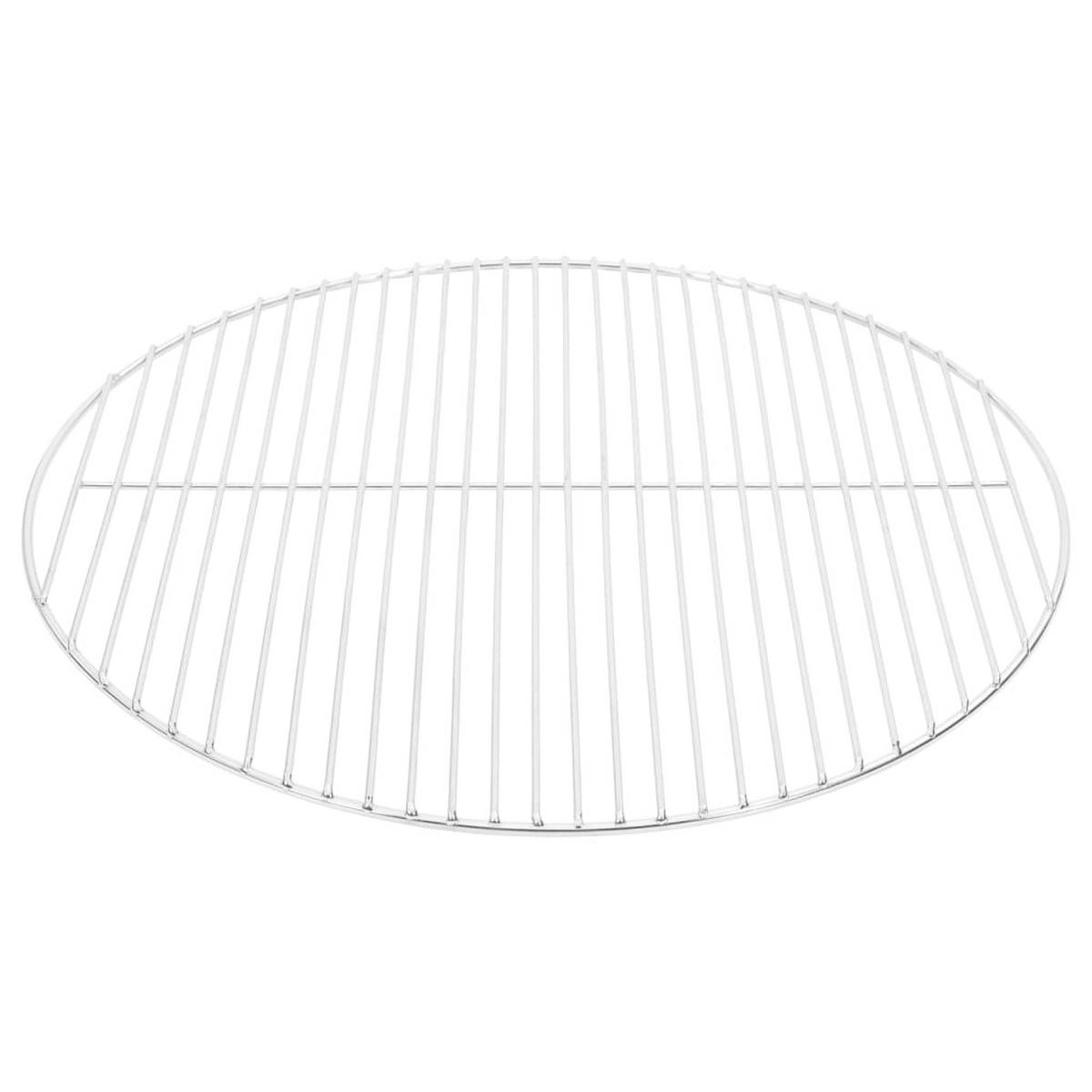 GRILLROST Rund Ø54 Cm 304 Edelstahl - Silberfarben, Metall (54/54cm) - vidaXL