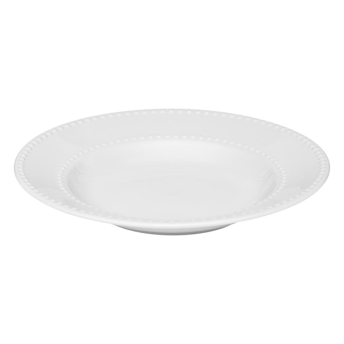 ESSGESCHIRR Porzellan Set Pearl Weiß 27/27/2,9 cm - Weiß, Keramik (27cm) - Secret de Gourmet