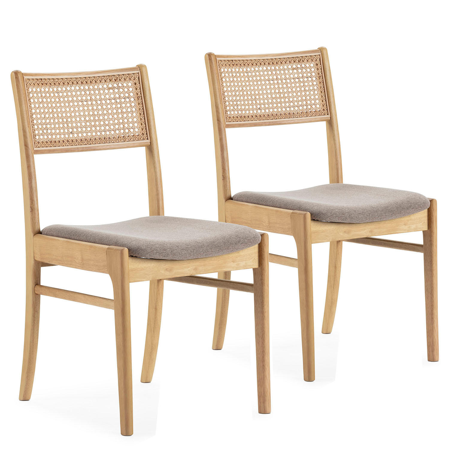 SET DE 2 SCAUNE Vilma, culoare stejar, lemn masiv