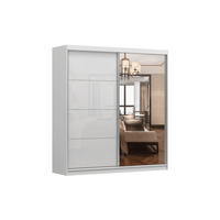 SCHIEBETÜRENSCHRANK - Ben 35s (Weiß, 203 cm) - Weiß, Holzwerkstoff (203/218/61cm) - Möblo