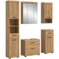 BADEZIMMER Vento 5-tlg. (B/H/T: ca. 164/191/34 cm) in Artisan Eiche /Artisan Eiche - Eiche Artisan, Holz (164/191/34cm)