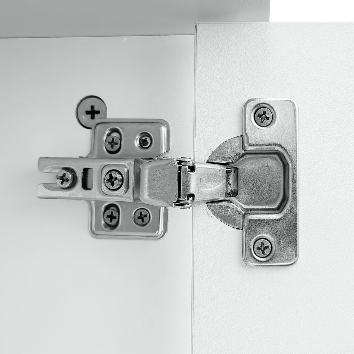 GARDEROBE, 4 Haken, Stauraum, 2 Fächer, Weiß - Weiß, Holzwerkstoff (47/183/101.5cm) - FLIEKS