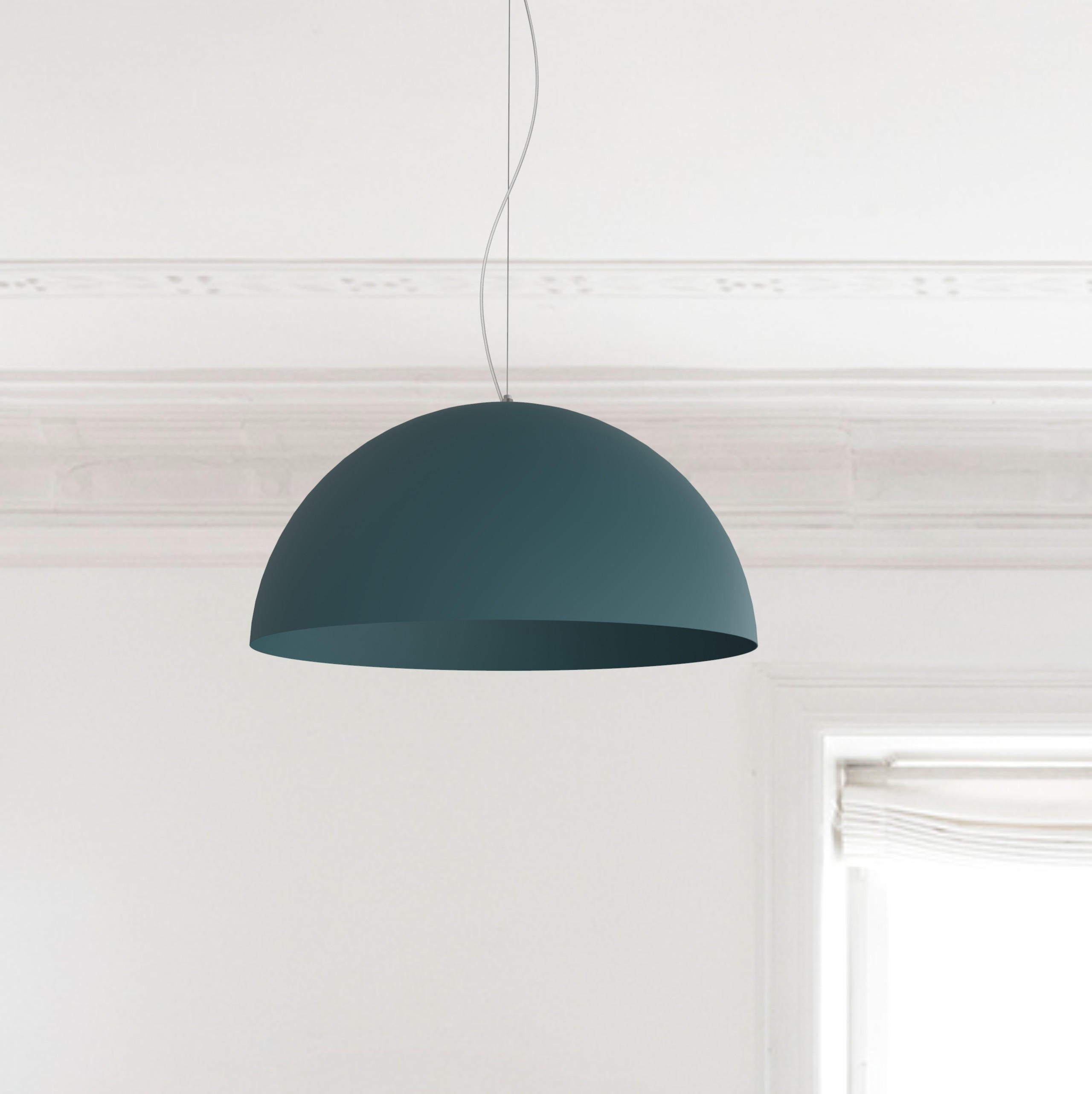 HÄNGELEUCHTE - Blau, Metall (60/60/30cm) - Lumicom