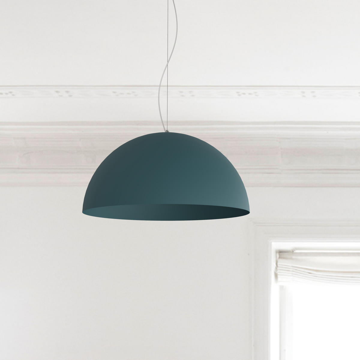 HÄNGELEUCHTE - Blau, Metall (60/60/30cm) - Lumicom