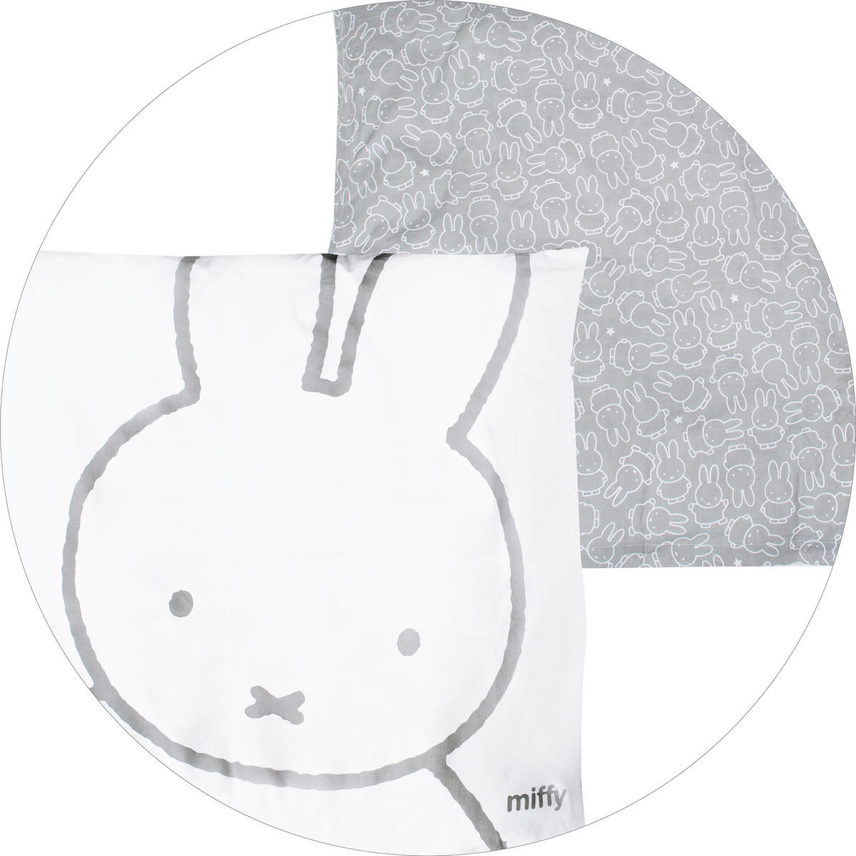 LAUFGITTER 6-eckig, Miffy - Weiß, Holzwerkstoff (118.5/72.5/103.5cm) - Roba