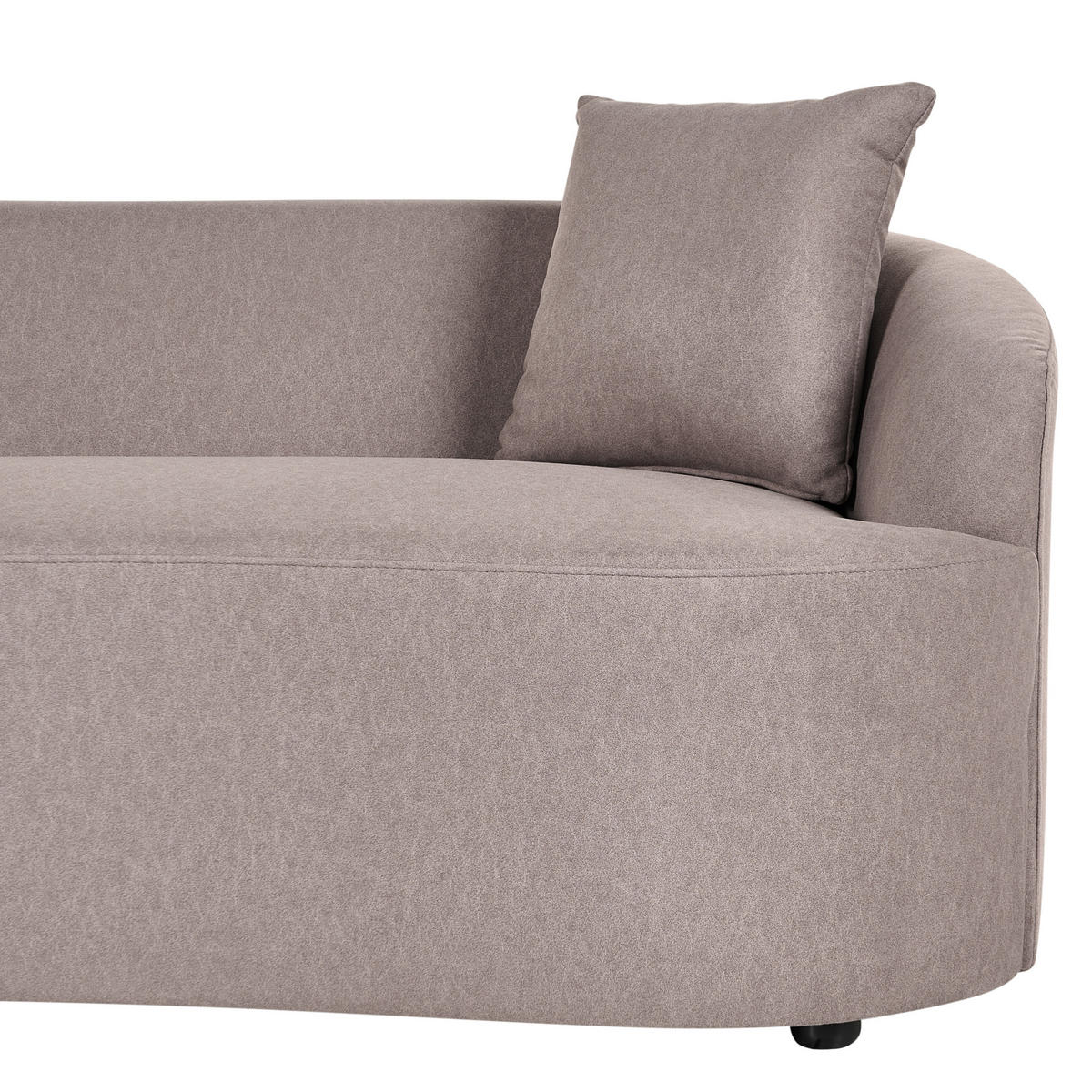 SOFA Stoff Taupe Amal - Taupe, Textil (175/68/80cm) - Beliani