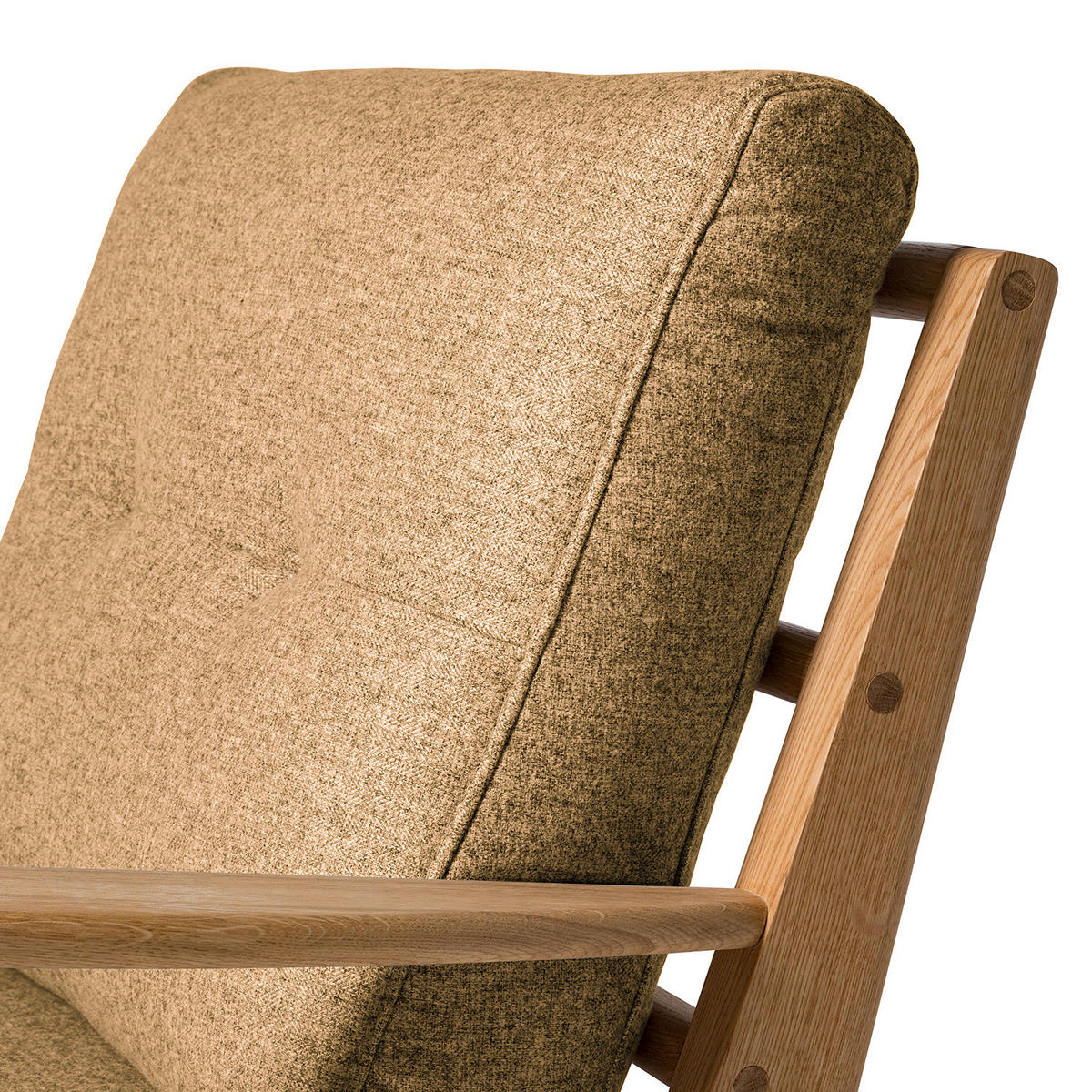 SESSEL - Hellbraun/Braun, Eichenholz/Holz (83/80/75cm) - home24