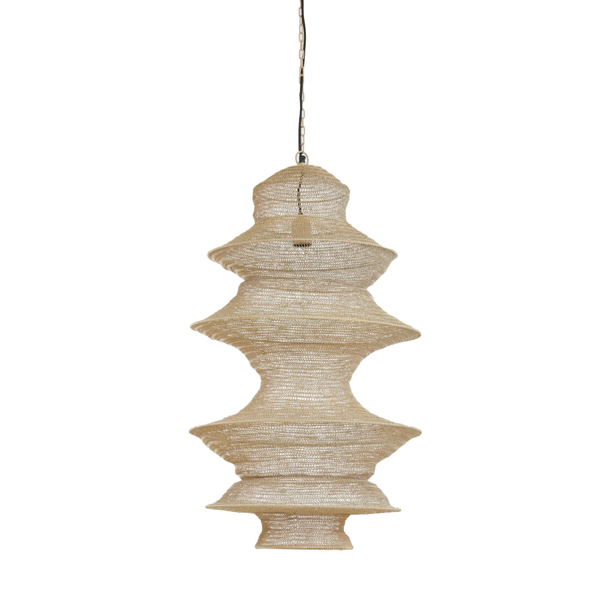 HÄNGELAMPE Nakisha Braun Ø48/82 cm - Braun, Metall (48/48/82cm) - Light & Living