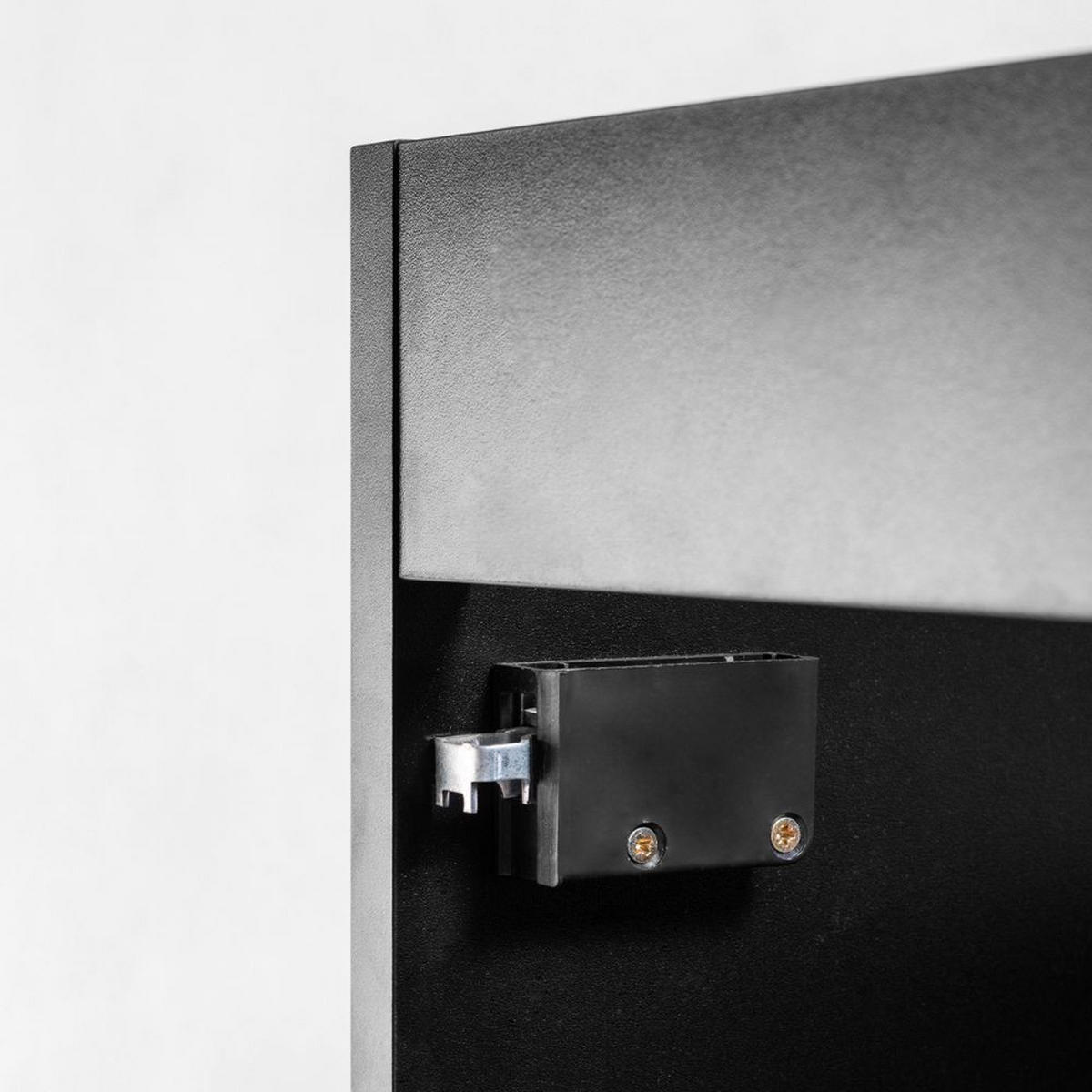 WASCHBECKUNTERSCHRANK Schwarz matt 120/57/46 cm - Schwarz, Holzwerkstoff (120/57/46cm) - Rodan