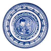 SCHALE Arm in Arm in Blau - 38cm - Blau, Keramik (38/4/32cm) - Blond Amsterdam
