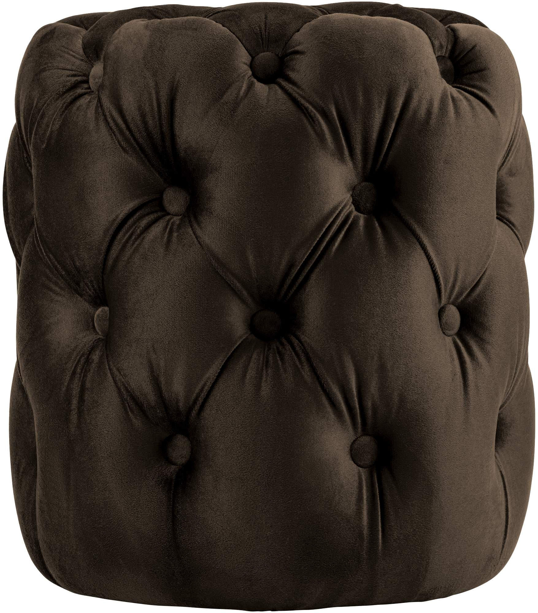 Deluke Sitzhocker Dunkelbraun 42x46x42 cm