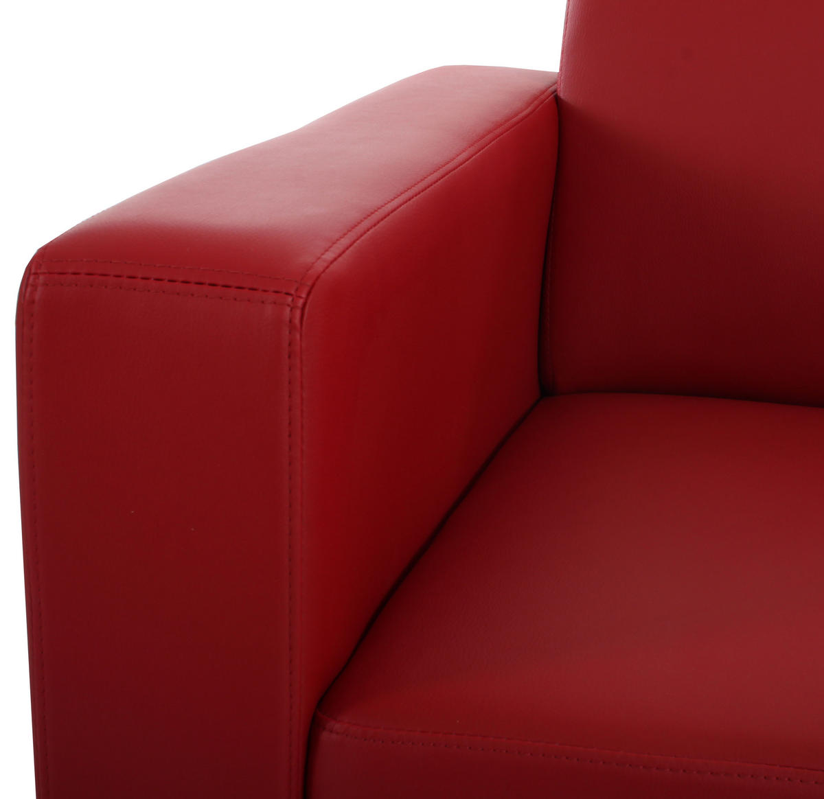 SOFA-GARNITUR Rot - Rot, Textil (136/76/72cm) - MCW
