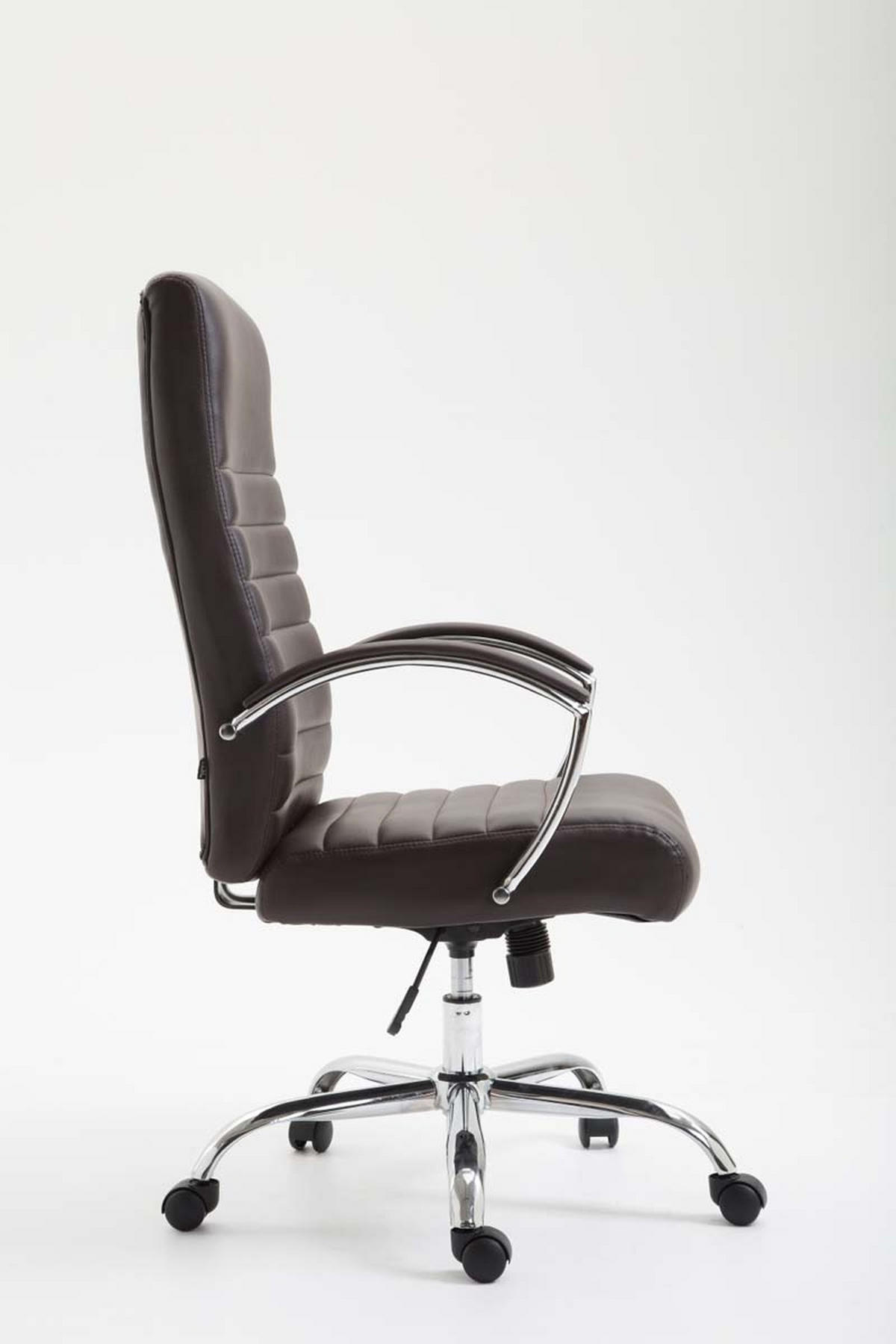 BÜROSTUHL Vallon, Kunstleder Braun - Braun, Textil/Metall (60/118/68cm) - TPFLiving