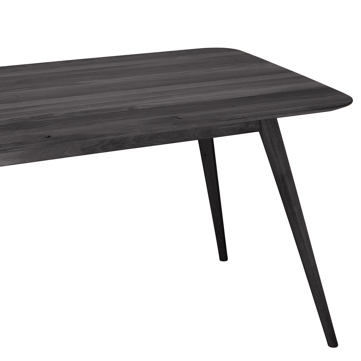 MASSIVER ESSTISCH - Massivholz - Eschefarben, Holz (90/140/75cm) - home24