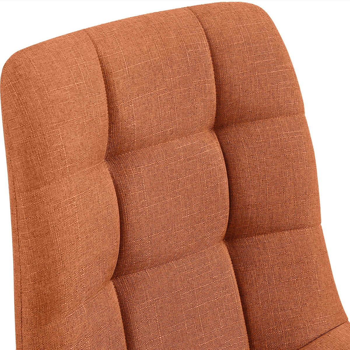 STUHL Stoff Orange - Orange, Textil/Metall (45/84/55cm) - CLP