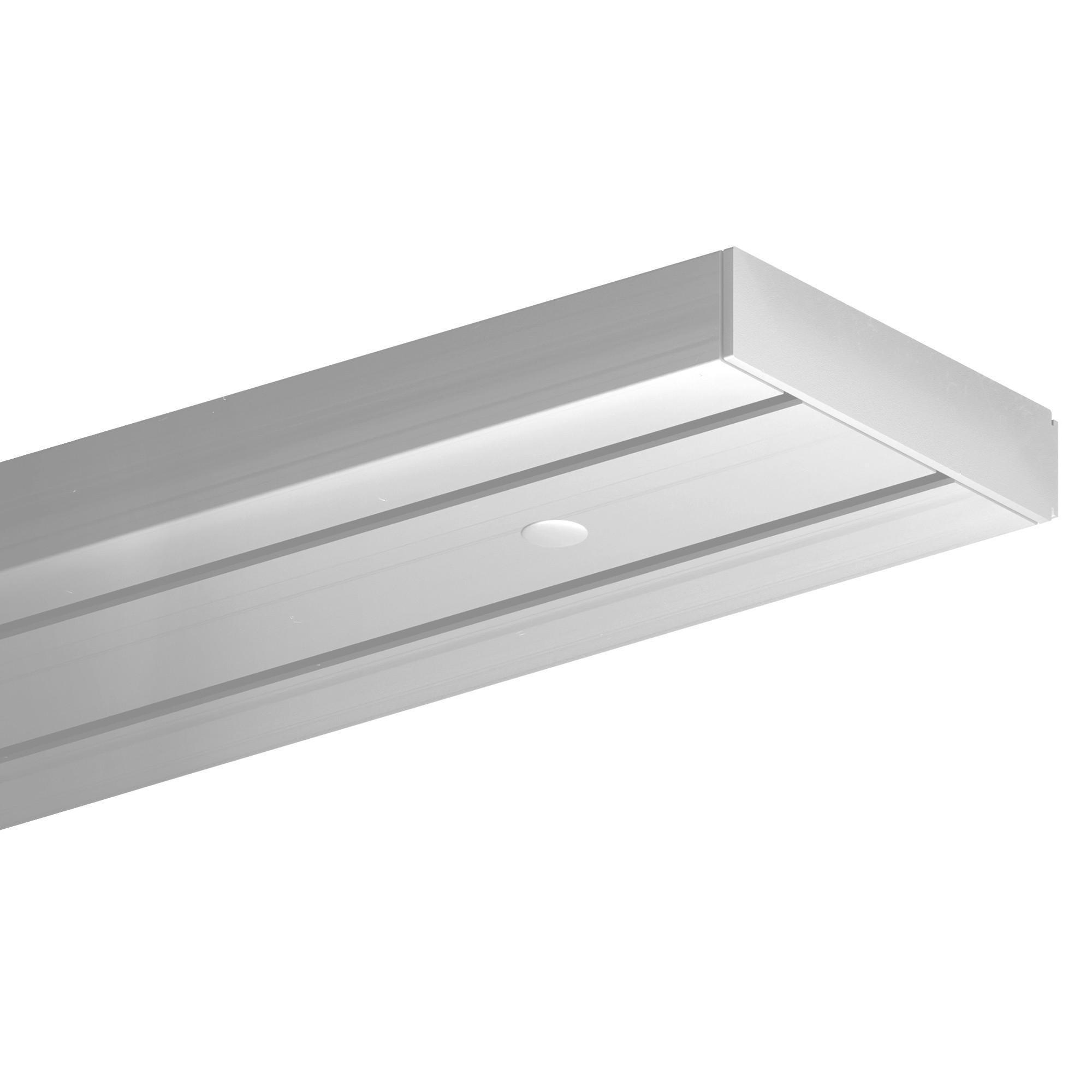 GARDINENSCHIENE - Komplettset inkl. Zubehör 90cm 2-läufig - Weiß, Kunststoff (10/90cm) - Bestlivings