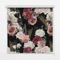 VNÚTORNÁ roleta - okenná roleta - roleta - 100x180 cm - Kytica ruží - pink, plast (100/180/0.5cm) - TULUP