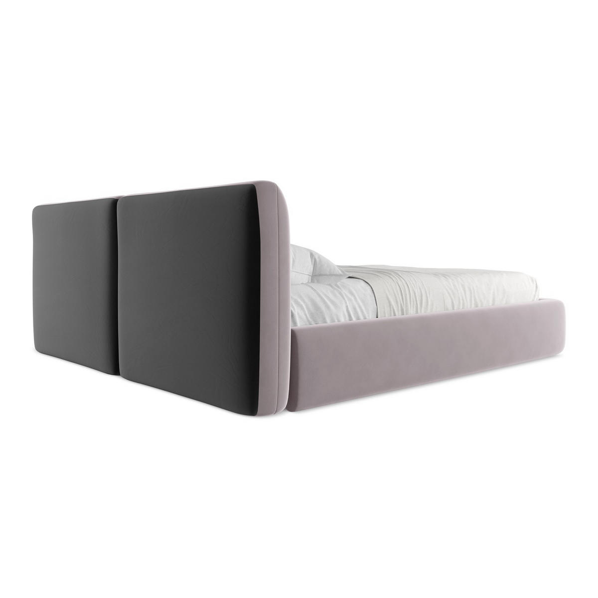 POLSTERBETT mit Bettkasten und Lattenrost 200x228 Violett - Lila/Flieder, Kunststoff/Textil (180/200cm) - Makamii