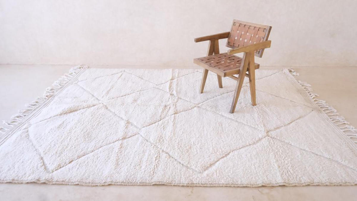 BERBERTEPPICH aus reiner Wolle 224x 297 cm - Weiß, Naturmaterialien (224/297cm) - AFK Living