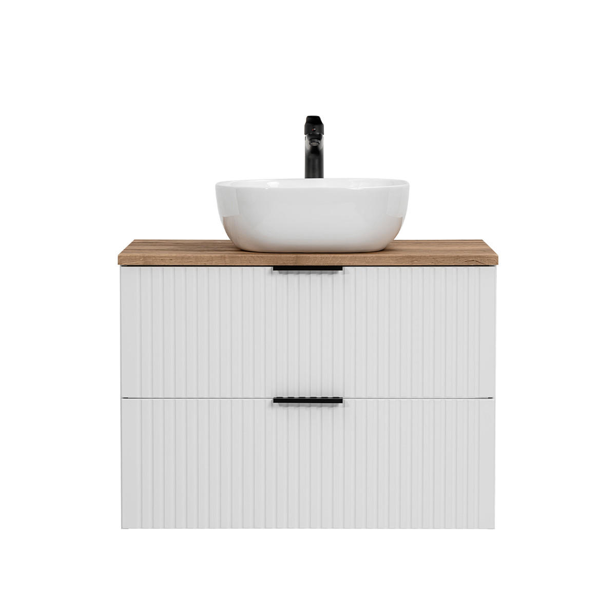 WASCHTISCH 80.6cm Adriel Weiß - Weiß, Holzwerkstoff (80.6/59/46cm) - Petits-meubles