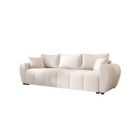 SOFA MOLISA mit Schlaffunktion ITAKA 16 mit Stauraum - Creme, Textil (86/82/246cm) - Bedante