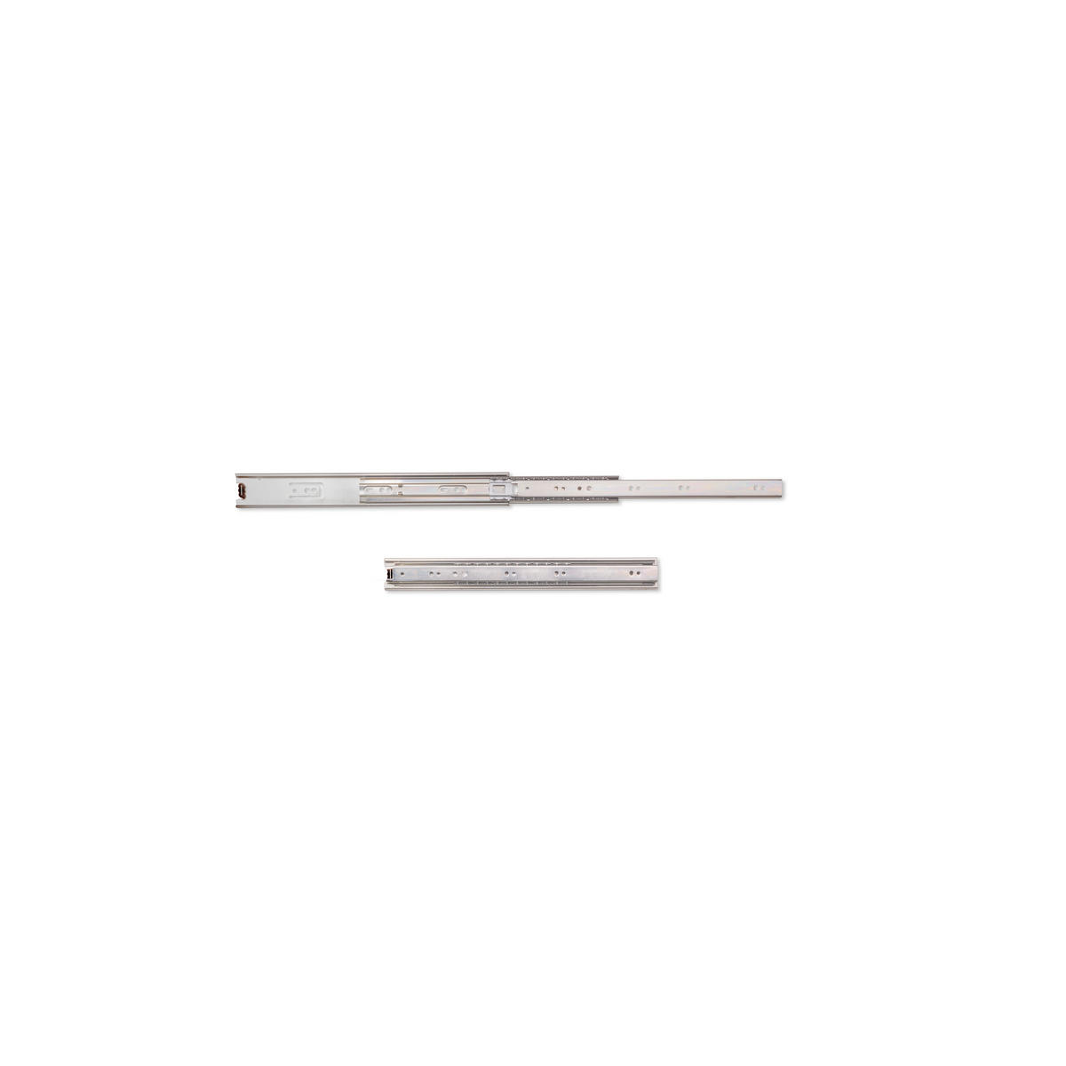 KORPUSSCHIENEEN Kugelgelagerter für Schubladen mit Vollauszug, Höhe 45mm, Länge 350mm, Stahl, Verzinkt - Zinkfarben, Metall (5.5/3/35cm) - EMUCA