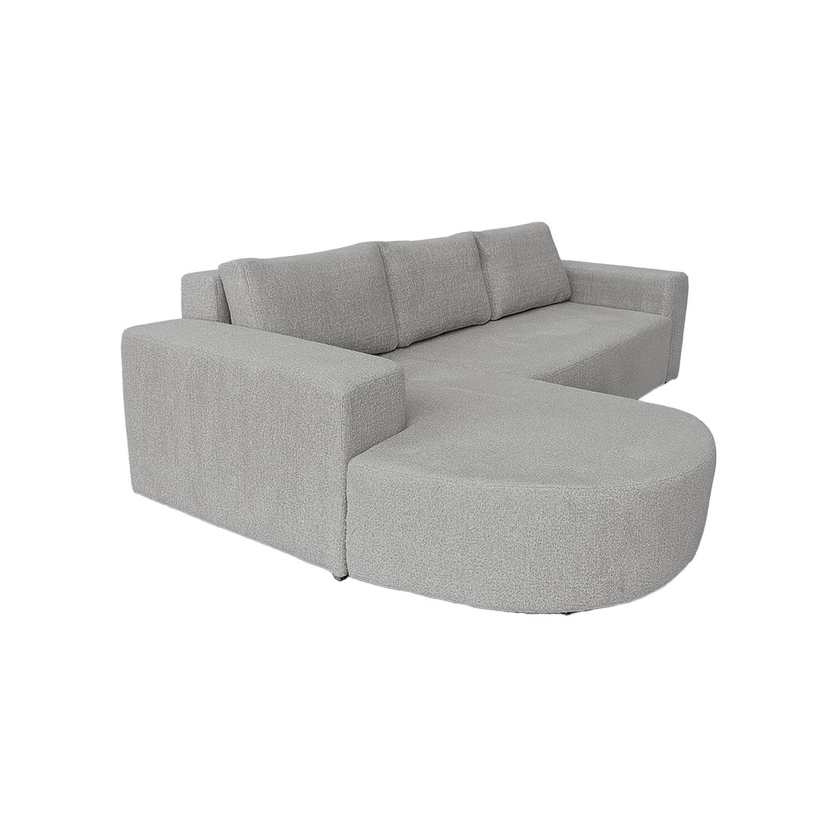 ECKSOFA Tolga mit Schlaffunktion, Hellgrau - Hellgrau, Textil (162/270cm) - Fedve
