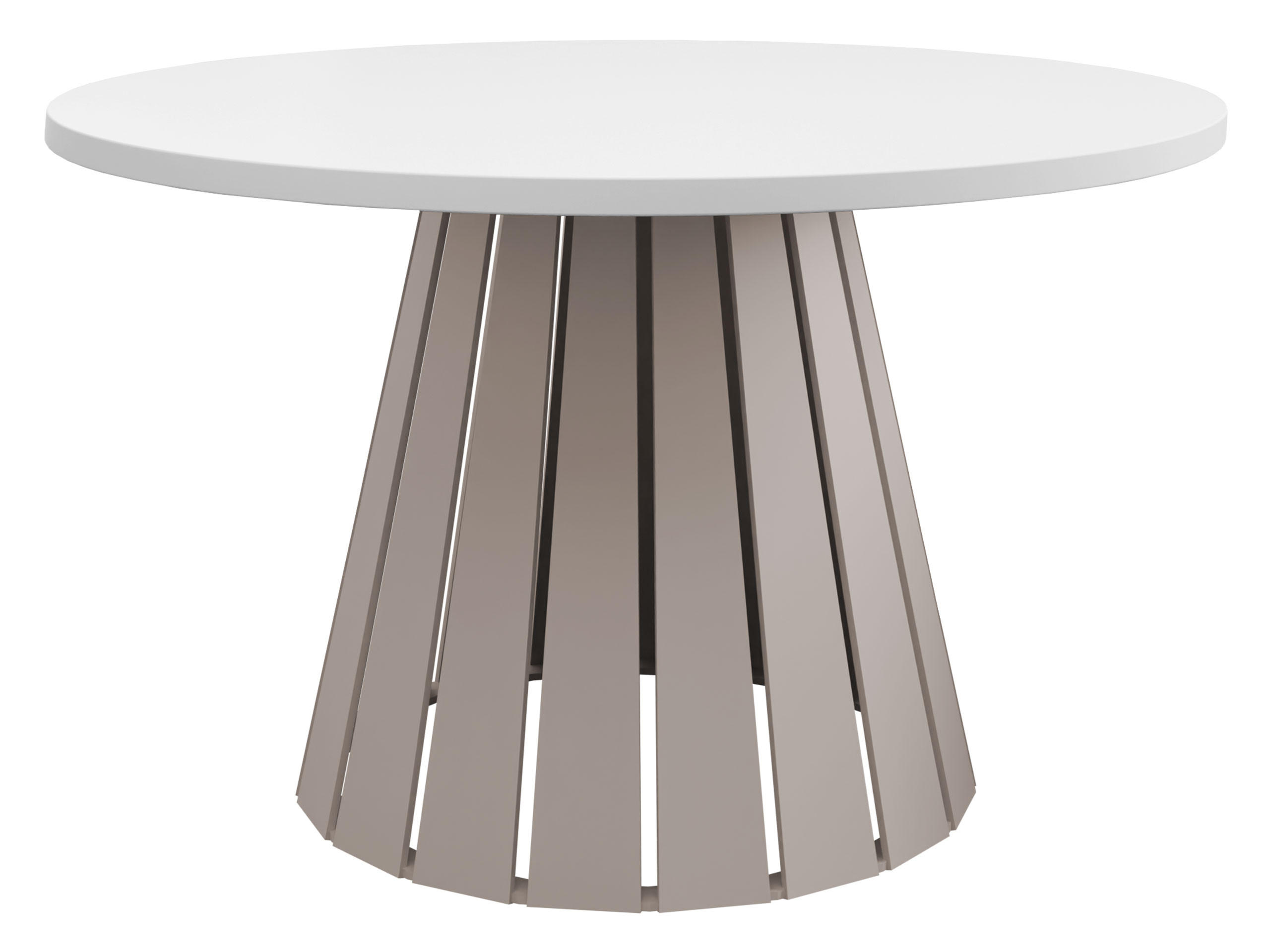 COUCHTISCH Circolo Cashmere - Kaschmir/Weiß, Holzwerkstoff/Metall (75/75/45cm) - MIRJAN24