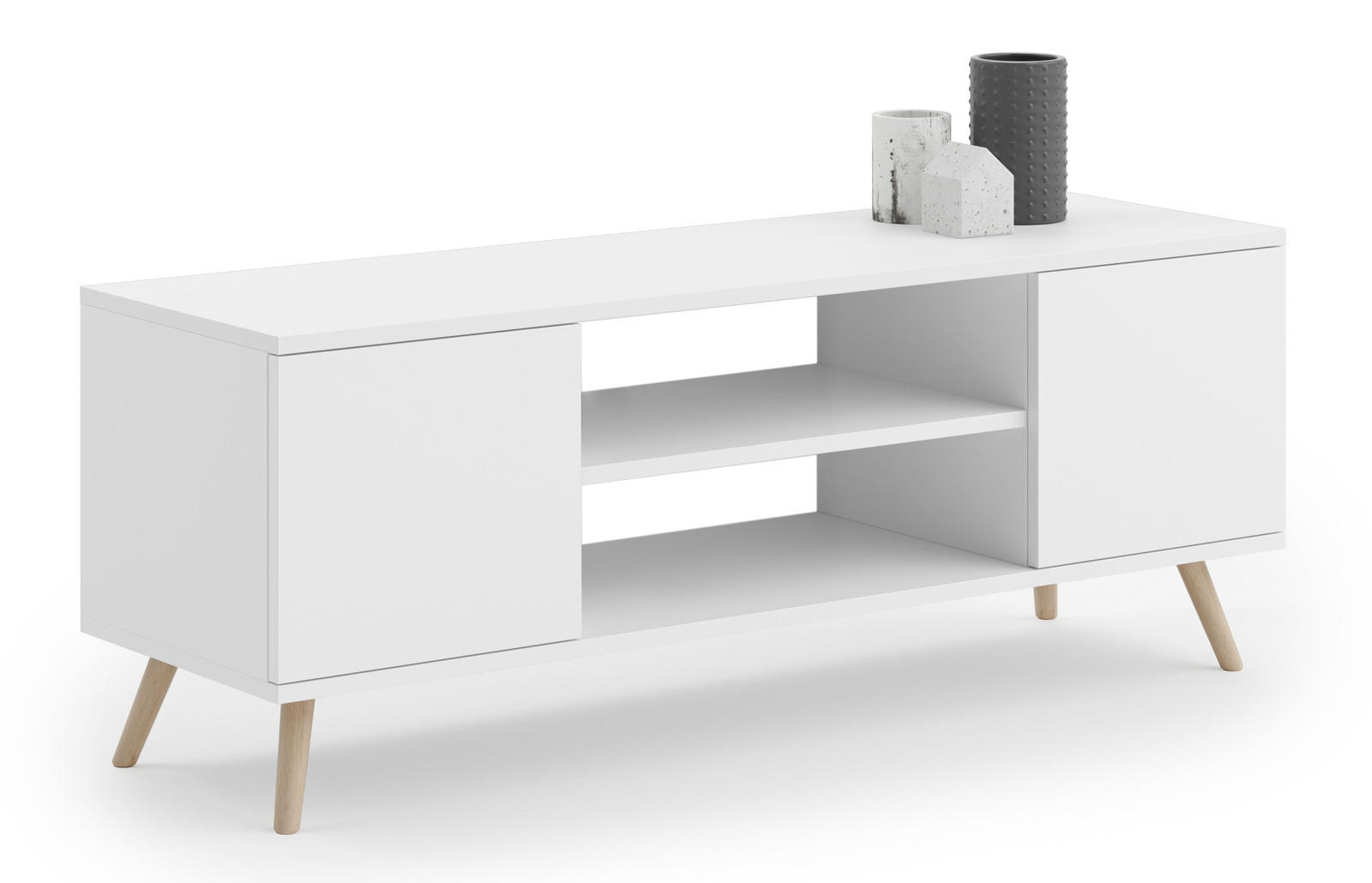 LOWBOARD Focus - Weiß, Holzwerkstoff (40/50/135cm) - RAUMHIRSCH FURNITURE