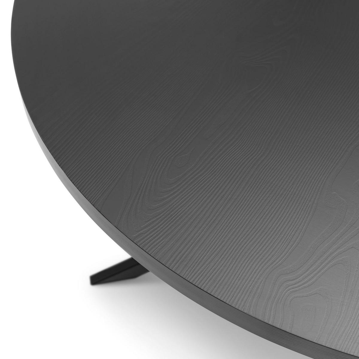 ESSTISCH CHESTER - Schwarz, Holzwerkstoff/Metall (120/120/75cm) - IDIMEX