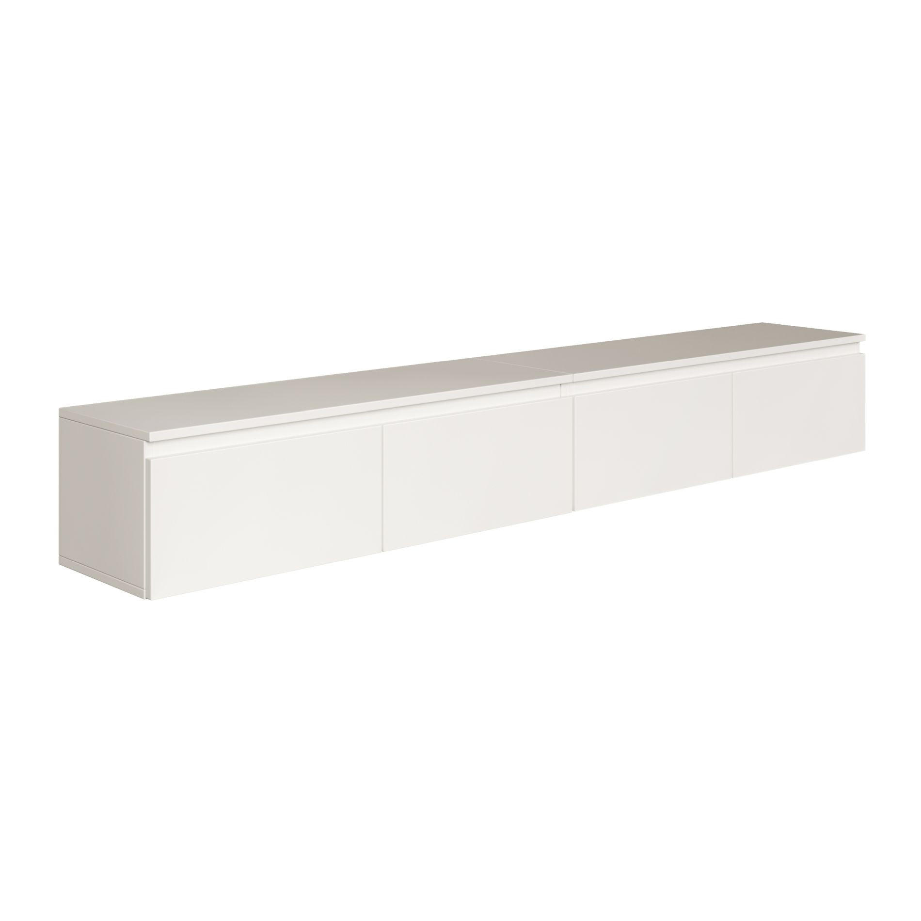 TV-LOWBOARD Bemmi Weiß 200 cm - Weiß, Holzwerkstoff (200/28.4/31.8cm) - Selsey