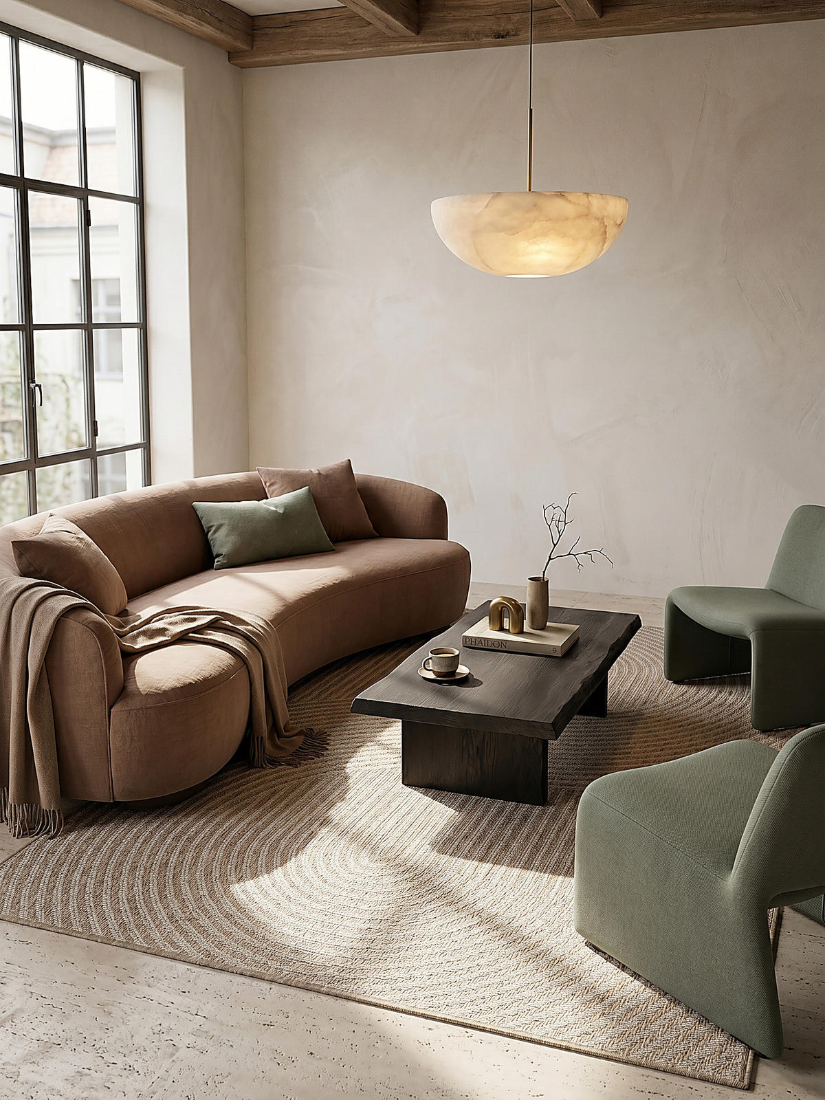 FLACHWEBTEPPICH Geometrisch BORNO Polypropylen Beige 240 x 340 cm - Beige, Textil (240/340cm) - KADIMA DESIGN