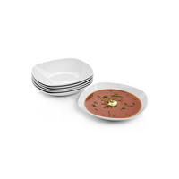 SUPPENTELLER SET BILGOLA - 6 teilig aus Porzellan - Weiß, Keramik (21.5cm) - Sänger