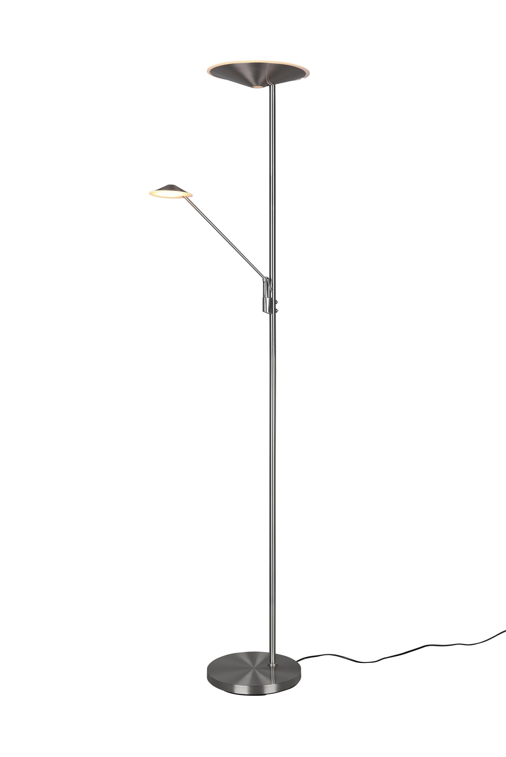 STEHLAMPE BRANTFORD - Grau - 41.6/41.6/180 cm - Grau, Metall (30/30/180cm) - Trio Leuchten