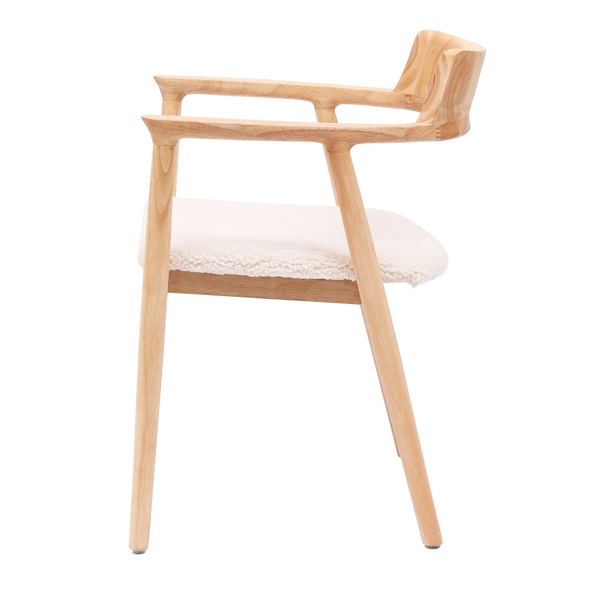 STUHL 2er-Set Holz Weiß - Weiß, Holz (58/75/57.5cm) - Nordlys