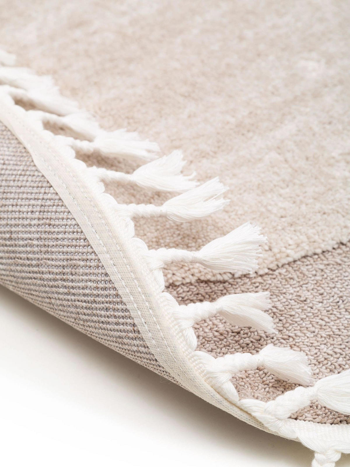 KINDERTEPPICH Momo Beige ø 120 cm rund - Beige, Naturmaterialien/Textil (120/1cm) - KUNSTLOFT