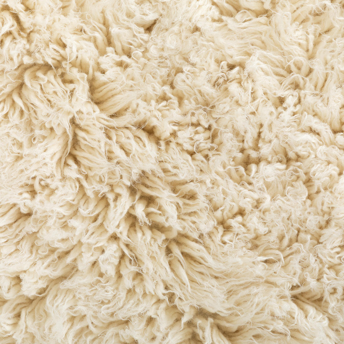 WOLLTEPPICH Rund Ø 110 cm Flokati 2000 - Naturfarben, Naturmaterialien (110/110cm) - Steffensmeier