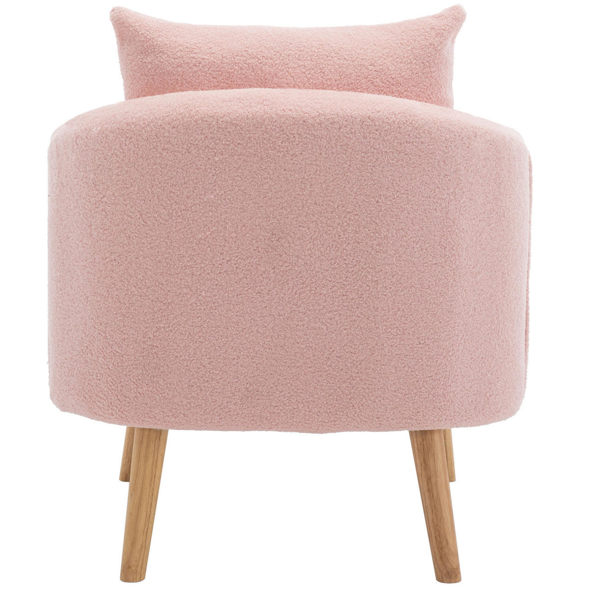 SESSEL mit Kissen 71 x 72 x 71 cm Teddy Pink - Pink, Holzwerkstoff (72/71/71cm) - Meubliv