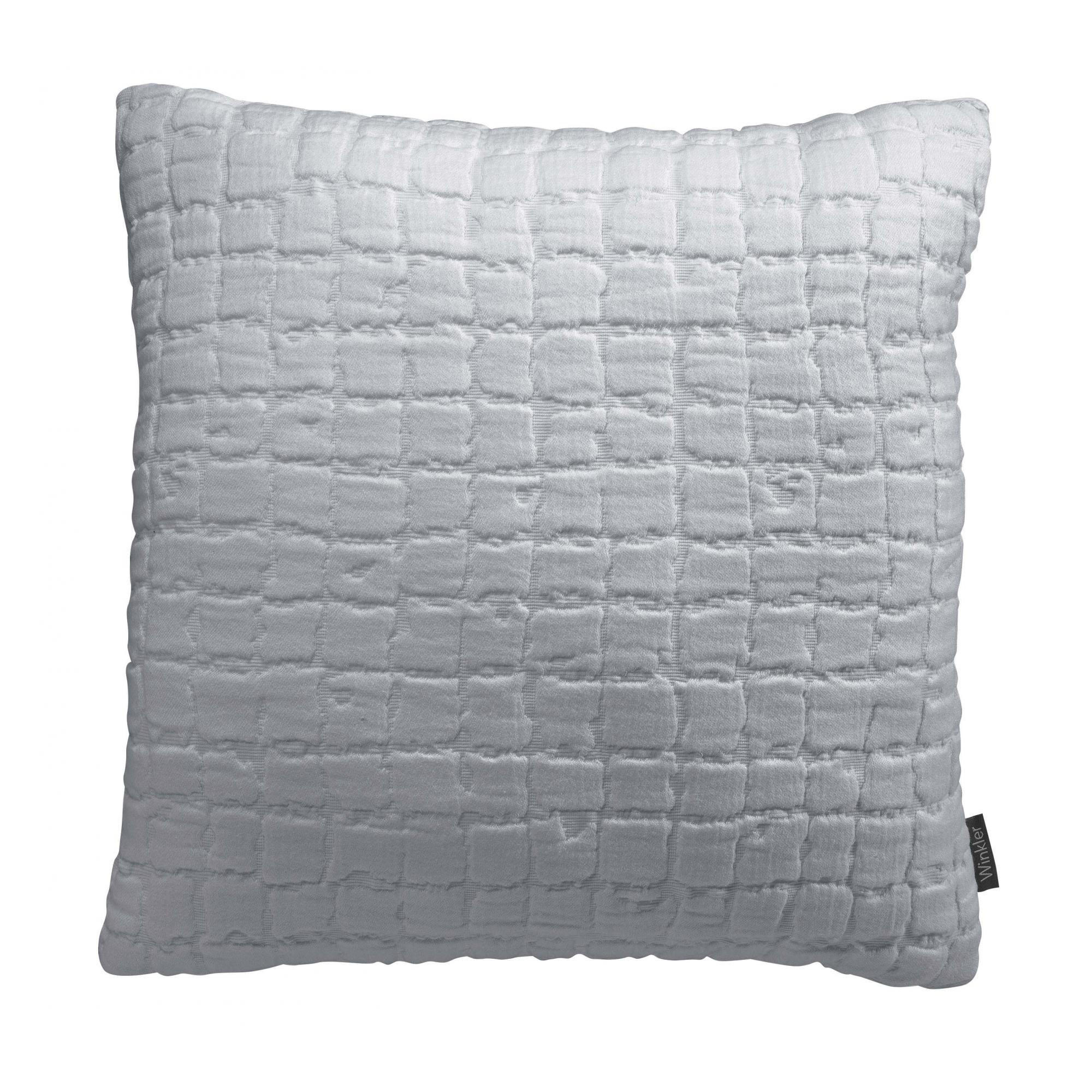 KISSEN Swami perlweiß 45 x 45 cm - Hellgrau, Textil (45/45cm) - Vivaraise