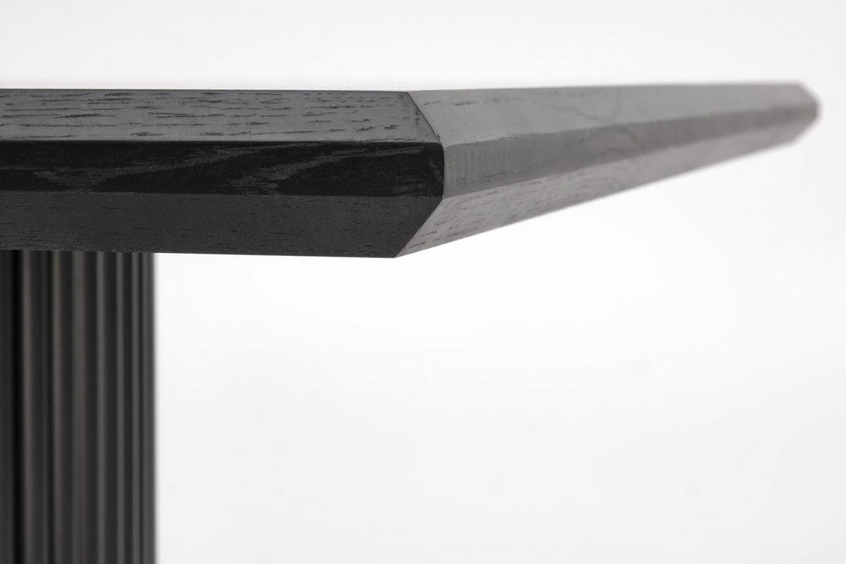 ESSTISCH Bolero Schwarz 160-205-250 / 90 / 76cm - Schwarz, Holz/Holzwerkstoff (90/250/76cm) - Feldmann-Wohnen