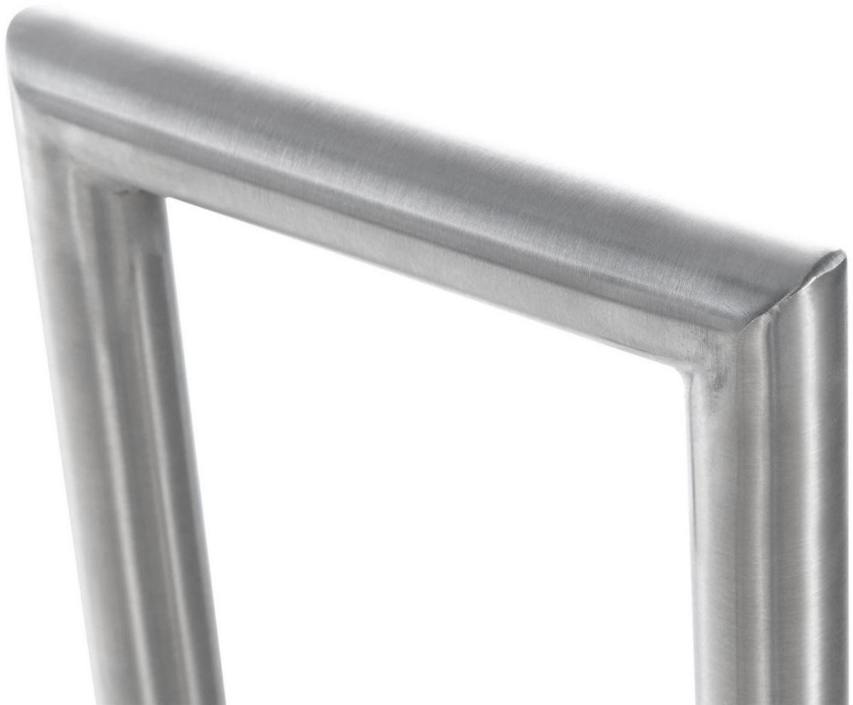 KAMINHOLZREGAL 122/30/91 cm Edelstahl edelstahl - Edelstahlfarben, Metall (122/91/30cm) - CLP