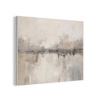 AKUSTIKPANEEL Moderne Kunst - Abstrakt - Beige 100x70 cm - Beige, Textil (100/0.9/70cm) - MuchoWow