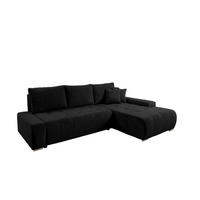 ECKSOFA Vogar In Poso - Schwarz, Holzwerkstoff/Textil (265/185cm) - Fun Möbel