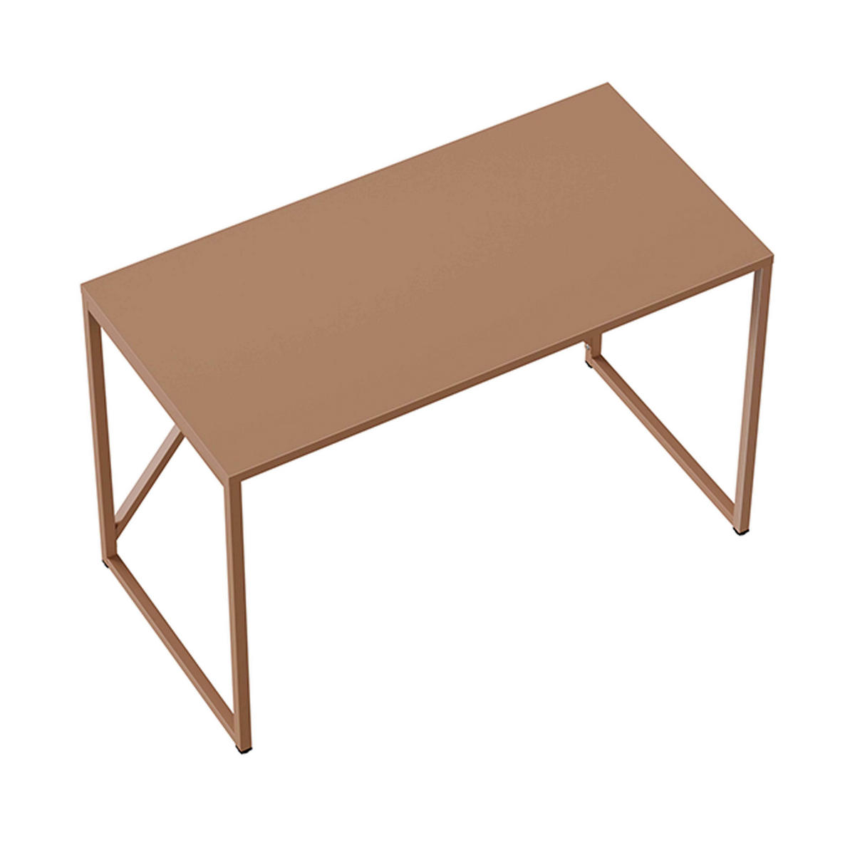 SCHREIBTISCH 120 cm, Braun - Braun, Metall (120/60/78cm) - Oviala